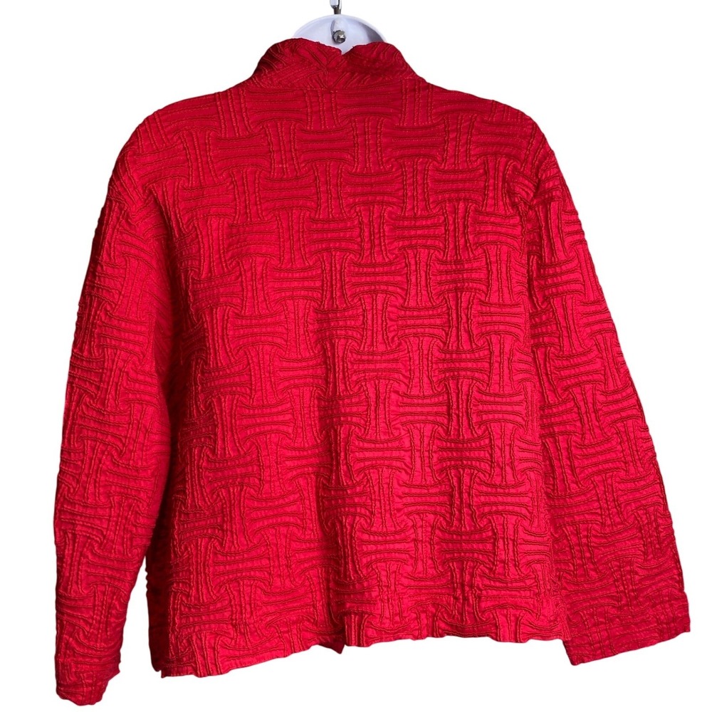 Vintage Great Cavalier by St Pauls Womens Mandarin Collar Jacket Sz XL Lagenlook - Picture 2 of 11